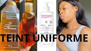 TOPICREM MELA Huile de Carotte et Gel douche  un teint uniforme et lumineux [upl. by Pilif]