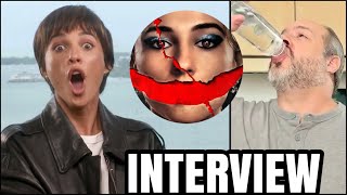 Interview NAOMI SCOTT helps me chug down a bottle of water  SMILE 2 [upl. by Baptista]