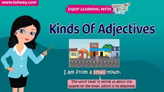 Kinds Of Adjectives  English Grammar  Grade 4 amp 5  Tutway [upl. by Yerdua]