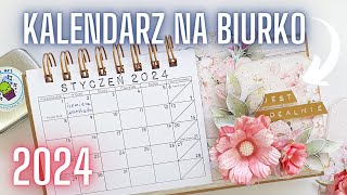 Kalendarz na biurko Zróbmy razem Kalendarz 2024 Scrapbooking [upl. by Nyltyak]