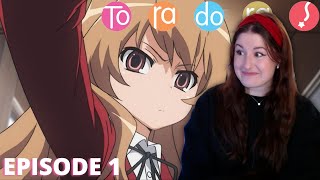 TAKASU VS THE PALMTOP TIGER  Toradora Episode 1 Reaction [upl. by Dnomasor]