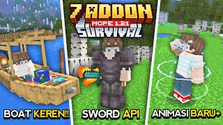 7 ADDON MCPE TERBAIK UNTUK BERMAIN SURVIVAL 120121  ADDON MEMPERMUDAH SURVIVAL MCPE 121 [upl. by Kier]