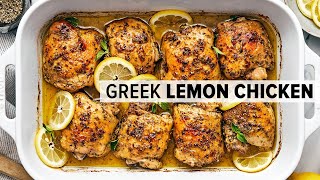 GREEK LEMON CHICKEN is a mustmake super easy dinner recipe [upl. by Delanie]