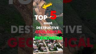 Top 5 most destructive geological phenomenon 😳shorts [upl. by Aioj]