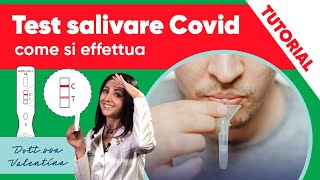 Test salivare Covid ecco come si effettua [upl. by Nangatrad658]