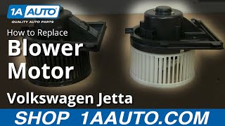 How To Replace Blower Motor 9905 Volkswagen Jetta [upl. by Nevets]