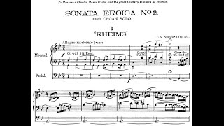 Charles Villiers Stanford  Organ Sonata No2 in G Minor Eroica Op151 w score [upl. by Nrek819]