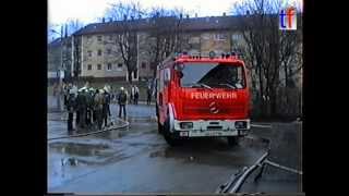 Old Brickyard Blaze  Feuerwehr Stuttgart Brand Obere Ziegelei 1991 [upl. by Maillliw]