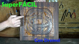 Como tallar madera con dremel 👍👍 [upl. by Yeltneb]