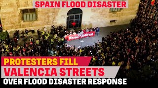 EUROPE  SPAIN PROTEST FLOOD Thousands protest over handling of Spanish flood disaster [upl. by Clarance478]