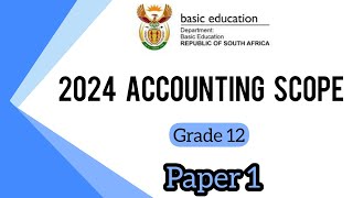 Grade 12 Accounting  November 2024  Paper 1 Exam scope [upl. by Hoshi]