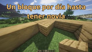 Construyendo una Casa hasta tener Novia con un bloque por dia en Minecraft  Dia 171 [upl. by Alvan]