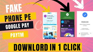 Fake phone pe Paytm apk ko kese download Kara  fake payment proof in 2025 [upl. by Jaban713]