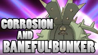 Can Corrosion Toxapex Poison Steel and Poison Types With Baneful Bunker In Pokemon Sun and Moon [upl. by Warrenne]