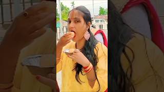 Puchka khane jawngi🔥 foodie streetfoodpanipuri desiindianfoodpuchkaeating swatirajkalifestyle [upl. by Neeka697]