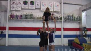 How to Do a Dismount in Cheerleading [upl. by Cirred]