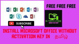 HOW TO INSTALL AND ACTIVATE MICROSOFT OFFICE 2019 FOR FREE IN TAMIL [upl. by Luapnaes789]