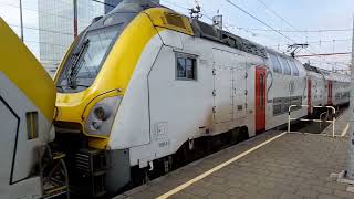 train sncb M6 M7 en gare de BruxellesMidi à destination de Genk [upl. by Iiette]