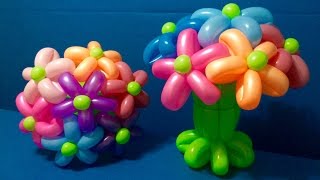 Balloon Bouquet Decoration Tutorial [upl. by Drake]