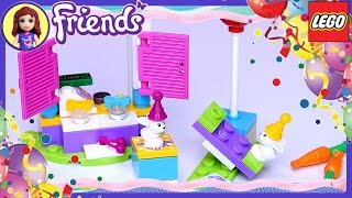 Lego Friends Birthday Party Gift Shop Baby Bunny Twins Set Build Review Play  Kids Toys [upl. by Doti]