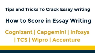 Cognizant Essay Writing Tips  Tricks to crack essay writing  Essay writing Topics  Grstalks [upl. by Asaert738]