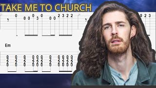 Take Me to Church  Hozier  Guitar Tutorial TAB  CHORD [upl. by Sedicla]