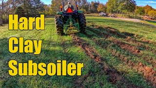 Hard Clay Soils  Aeration Lime and Subsoiler on Fields [upl. by Eniliuqcaj358]