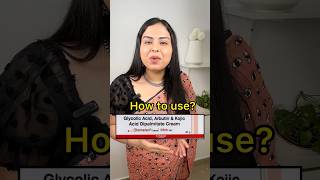 How to use Demelan cream to reduce pigmentation dark spots sun tan shorts viralshorts [upl. by Aikahs]