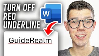 How To Turn Off Red Underlines In Word  Full Guide [upl. by Elene]