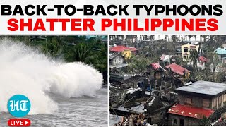 Live Typhoon Manyi worsens crisis from backtoback storms that devastated Philippines  Weather [upl. by Johansen]