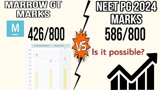 Marrow GT Marks Vs NEET PG 2024 Marks  NEET PG STRATEGY [upl. by Zebapda]