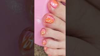 EPIC Pedicure FeetCare routine with Ombre Animal Print naildesign foot pedi 🦶✨️ [upl. by Edythe]