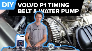 Volvo P1 Timing Belt and Water Pump Replacement DIY  C30 C70 S40 amp V50 20052013 RNC Engine [upl. by Naillij]