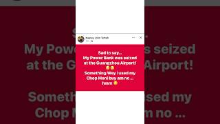 No power banks allowed ep14 shorts techtips tech flight powerbank [upl. by Esiahc862]