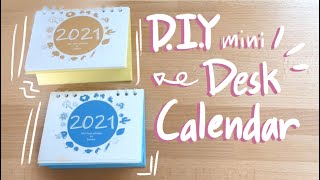 DIY Desk Calendar  3 methods  Printable Pattern 2025 updated [upl. by Ggerc]