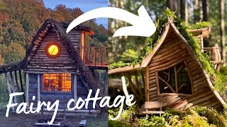 DIY Fairy Cottage House using natural materials [upl. by Neufer]