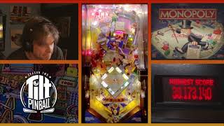 Monopoly Gameplay Stern  Three Land Grab Wizard Modes  TILT PINBALL [upl. by Sower]