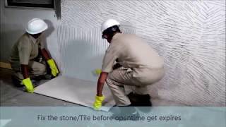 ARDEX ENDURAs Tile Adhesive application [upl. by Einaffets]