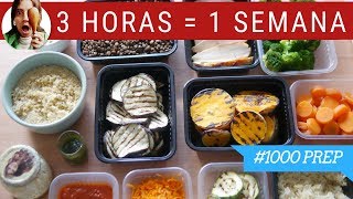 COCINA UN DÍA PARA COMER TODA LA SEMANA ¡SALUDABLE  1000PREP [upl. by Htebaile202]