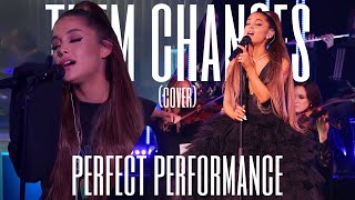 ariana grande  them changes thundercats cover perfect performance [upl. by Iglesias]