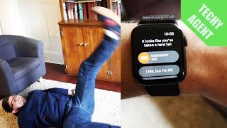 Apple Watch Series 4  Fall Detection Alert Feature Tested [upl. by Asseneg278]