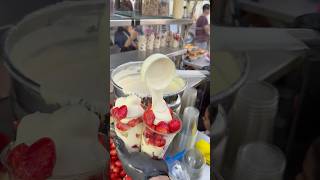 Fresas con crema casera fresasconcrema viral foryou parati trend food foodie [upl. by Chinua]