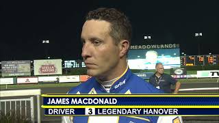 July 6 2024  Interview with Winning Driver of Meadowlands Pace Elim 1 James MacDonald [upl. by Pinter]