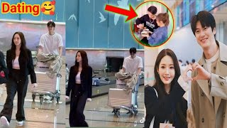 OMG Park Min Young and Na In Woo Dating in Real Life Spotted together at the airport [upl. by Sivart491]