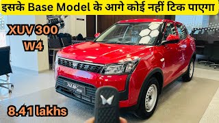 Mahindra XUV300 W4 2023🔥New XUV300 2023 Base Model⭐Best Engine in segment Review features Price [upl. by Aida240]