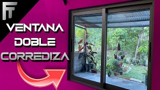 Fabricando una ventana de aluminio en champángne Mate TUTORIAL [upl. by Eidda]