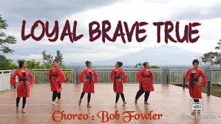 LOYAL BRAVE TRUE  Line Dance Demo by Diva LD Private Class [upl. by Imat]