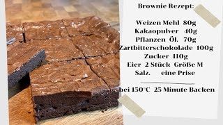 Laktosefrei Schoko Brownie in 5 Minuten bereit zum backen￼ [upl. by Ahsinor]