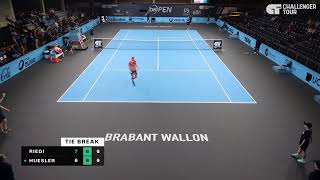 Riedi and Huesler Fought Until the Very End in This Tiebreak  Ottignies LLN 2024 QF [upl. by Millian]