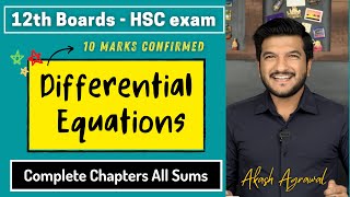 Class 12th Differential Equations  Maths 1  HSC 12th Commerce  Boards 2024  Complete chapter [upl. by Knick]